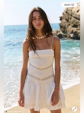 Free People Bliss Beauty Mini Dress size S